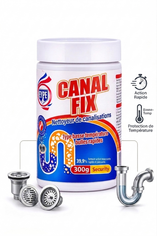 CANAL FIX : Déboucheur Moussant Rapide